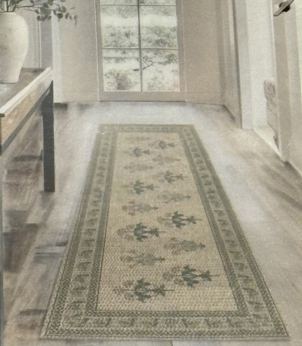 William Morris & Co Accent Rug Jute Chenille 2ft X 5ft Meadow Sweet Woven 2X5’